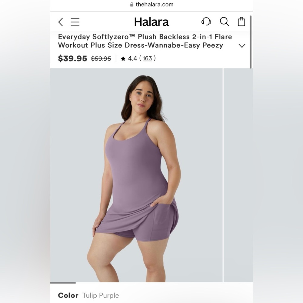 Halara Everyday Easy Peezy Dress - 1X